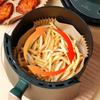 100pcs Oilproof Air Fryer Paper Non-Stick Air Fryer Liners Air Fryer Mat Parchment Paper  Steamer
