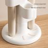 Rotating Bathroom Toothbrush & Makeup Brush Holder with Compartments