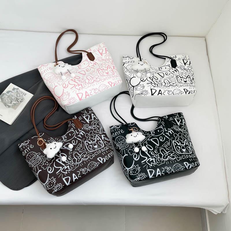 Autumn 2025 Women's Trendy Crossbody Shoulder Tote Bag - Large Capacity & Stylish Design