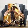 Customiz Name Personality Genshin Impact characters  Blanket Soft &Warm Sofa Office Bed Travel Lunch Break Blanket, Gift Suitable All Seasons
