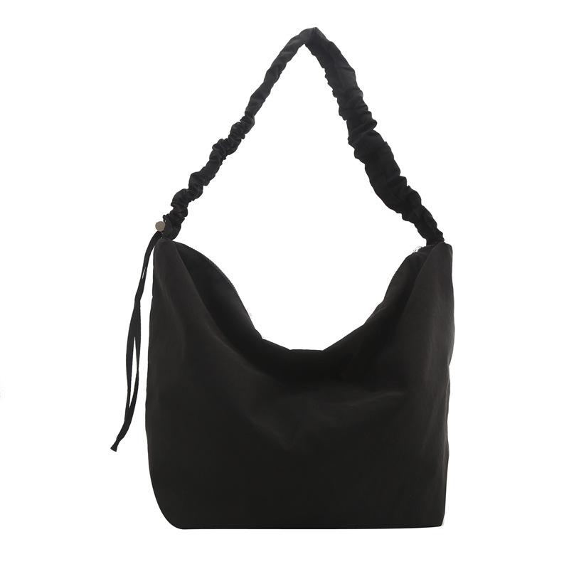 Retro Tooling Nylon Korean Version Large Capacity Lazy Wind Solid Color Casual Shoulder Messenger Bag Unisex Bag