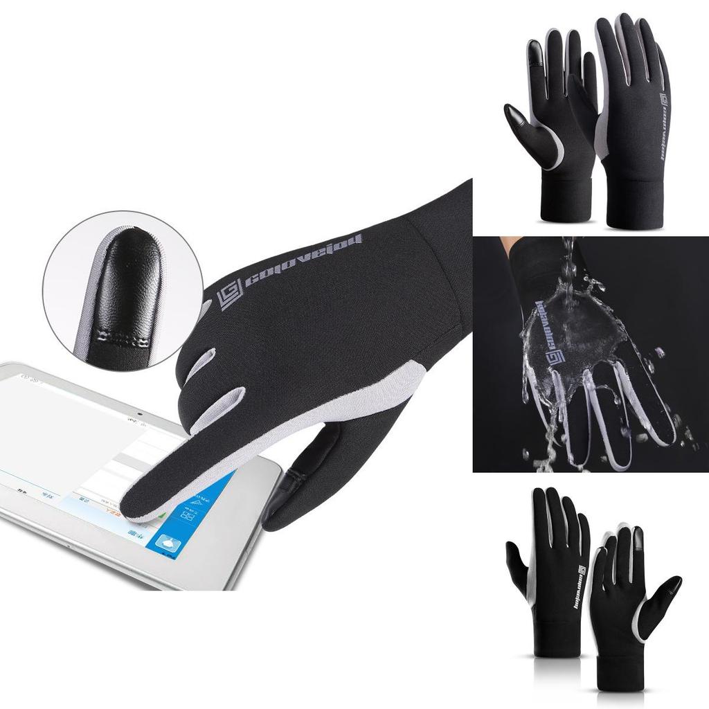 Men's Winter Gloves Offering Warmth Windproof Waterproof Protection And Touch Screen Compatibility