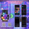 Christmas LED Smart Curtain Lights Room  App DIY RGB Fairy Lights  Music  Window Strip Lights Home Room Decoration