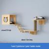 In Stock Wall-Mounted Solid Wood Cat Climbing Frame, Cat Tree, and Scratching Post