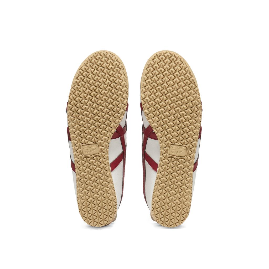 Onitsuka Tiger Mexico 66 Slip-On Fashion Comfortable Classic Versatile Lifestyle Casual Shoes Unisex sneaker Off-White Deep-Red 1183A360-131