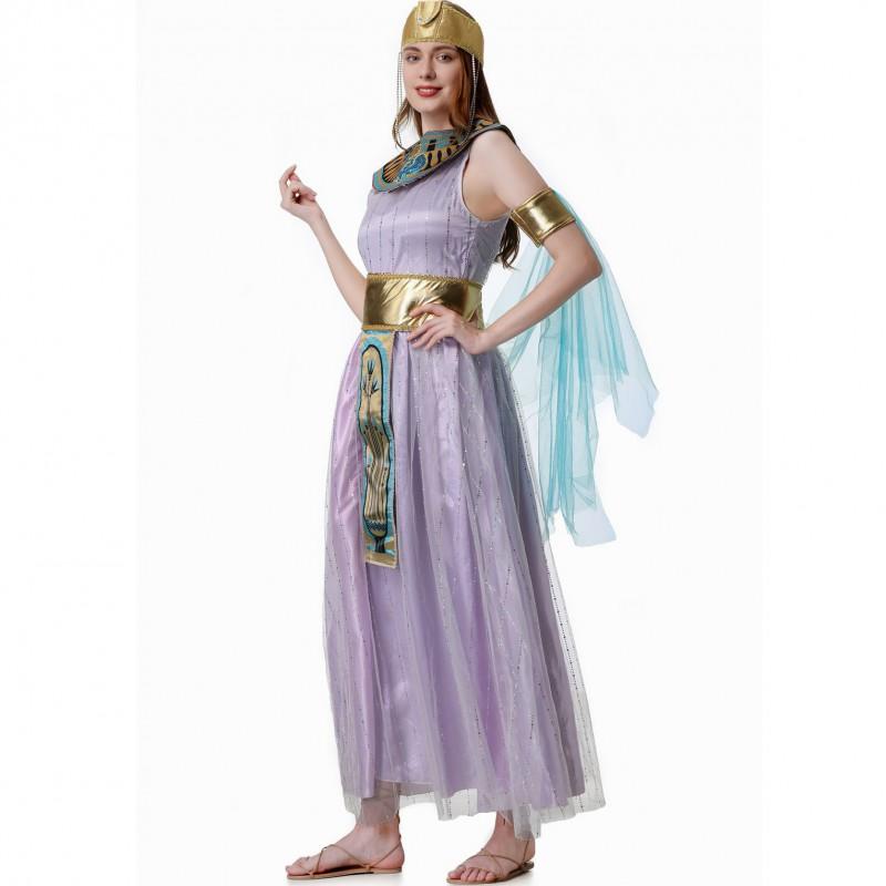 Medieval Athena Roman Dress Greek Goddess Costume Halloween Cosplay Party Women M XL