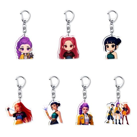 Witch Hunters Keychain Rich Character Modeling Lightweight Portable Key Chain Vibrant Color