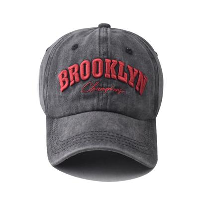 Retro Brooklyn Letter Embroidery Baseball Caps Spring Summer Men Women Cotton Adjustable Casual Streetwear Sun Hats