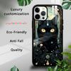 Tarot Mystery Totem Cat Phone Case For iPhone 16 15 14 13 12 11 Pro Xs Max Mini Plus Celulares Hard Funda