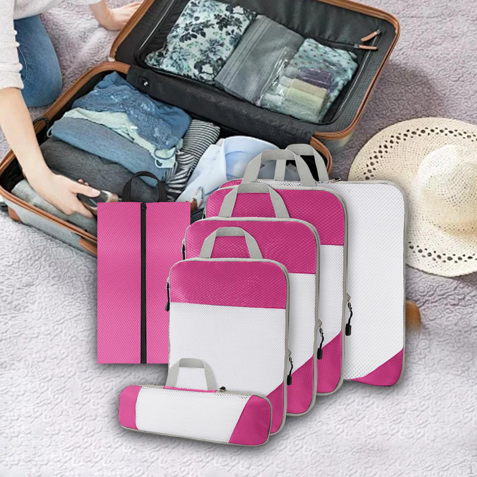 

Packing Cubes Bundle for Efficient Organization рожевий