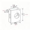 Heavy Duty Door Repair Plate Stainless Steel Lock Slot Accessories  for 1-3/4-inch Thick Door