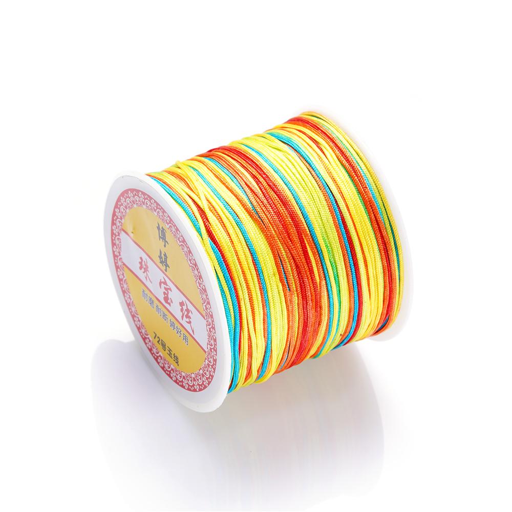 30M/Rolle 0,8mm Nylonfaden Schnur Chinesische Knoten Quasten Schnur Armband Geflochtene Schnur für DIY Schmuckherstellung Zubehör Zubehör