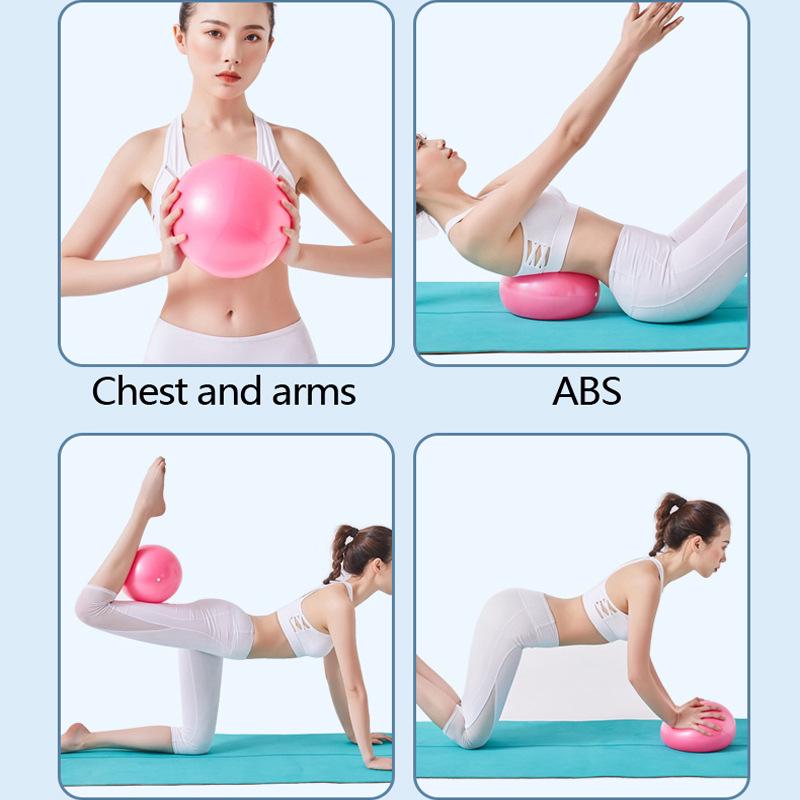 25cm Wheat Straw Pilates Yoga Ball - Balance Fitness for Kids & Pregnant Women