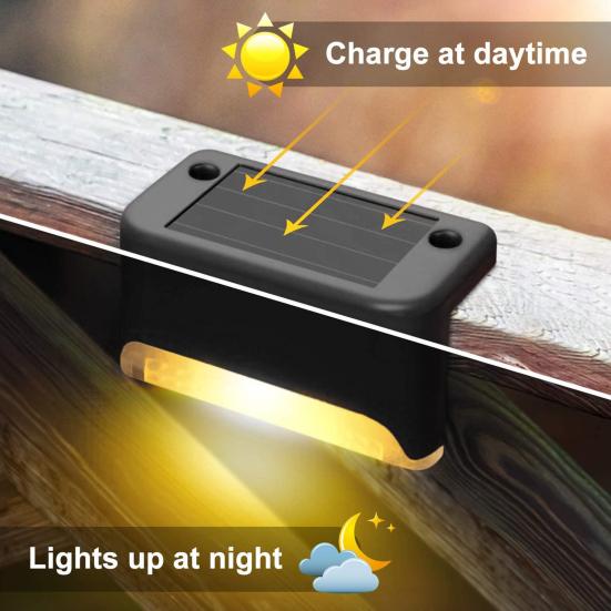 

Лестничные светильники с автоматическим выключением, водонепроницаемый светодиодный компактный торшер из АБС-пластика, уличные аксессуары Warm light чёрный