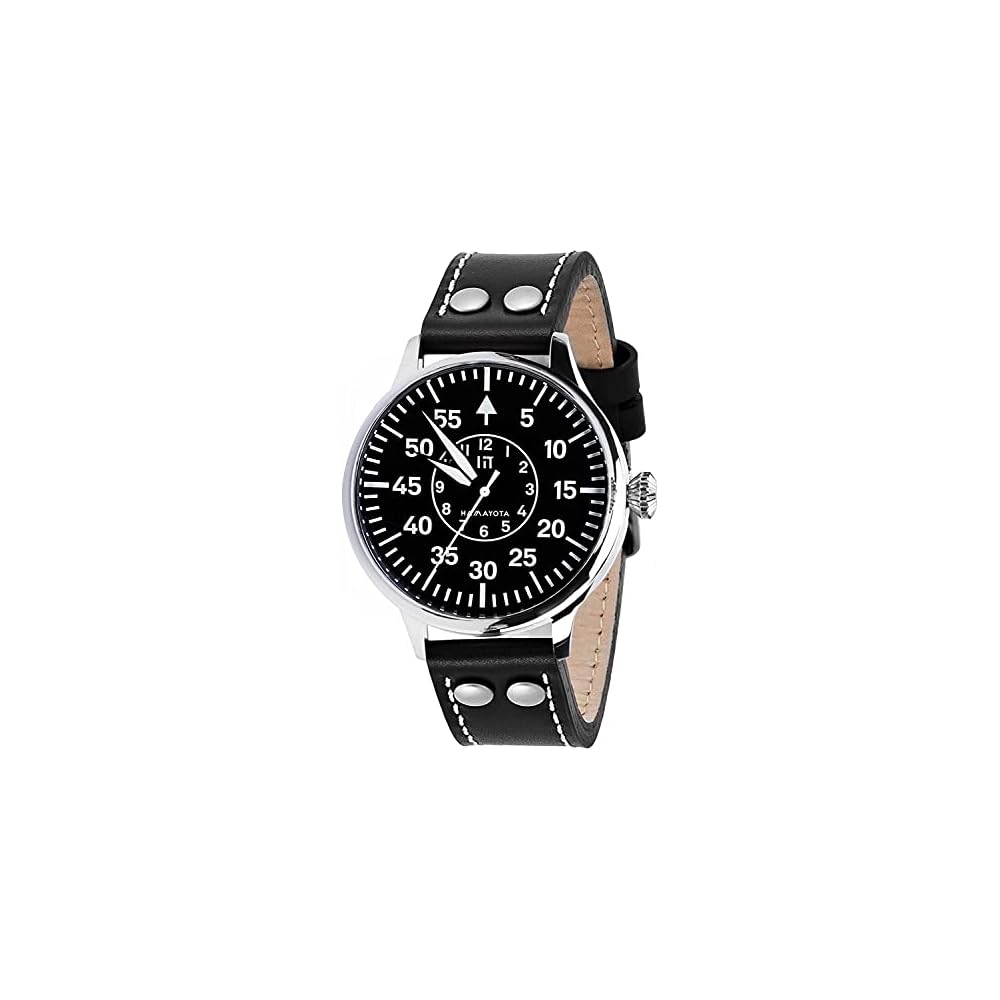 

Hamayota Men s Automatic Military Watch Japanese Movement Pilot Watch Black Band