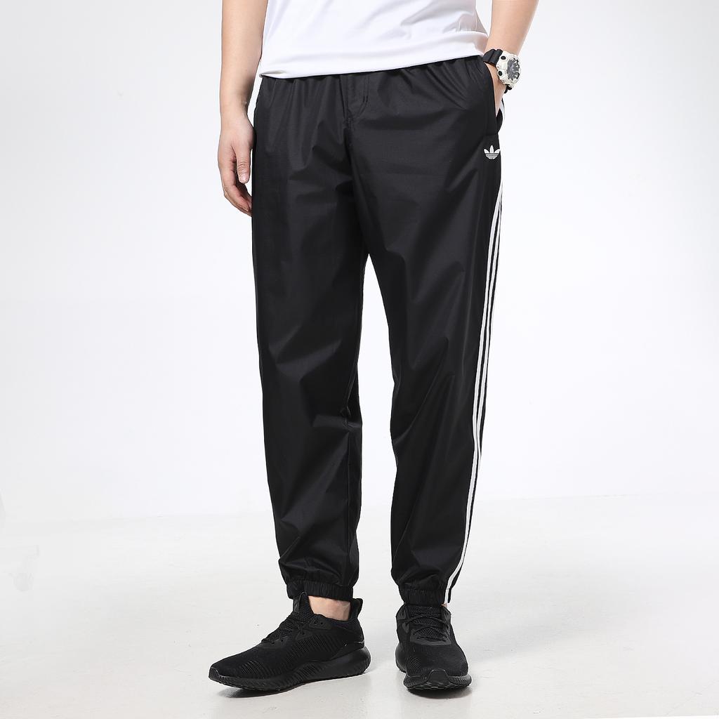 Adidas Originals Trefoil Casual Sport Striped Cuff Pants Men Bottoms Black GL9923