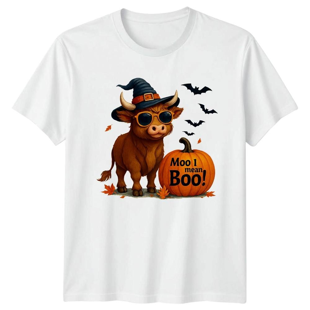 Moo I Mean Boo TShirt Funny Cow Halloween Halloween Gift For Him And Her S