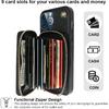 Bocasal Crossbody Wallet Case for iPhone 13 Pro Max, RFID Blocking Leather Purse Case with Card Holder, Protective Handbag Flip Cover with Zipper