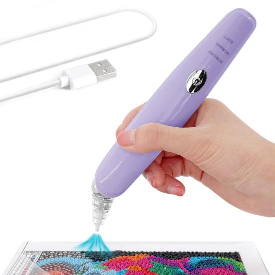 Electric Diamond Art Pen Wireless Wax-free Diamond Art Pen Adjustable Suction