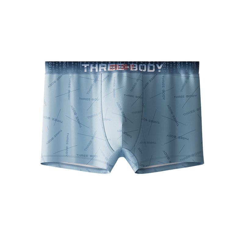 

HLA Men s Three-Body 60s Cotton Printed Antibacterial Boxer Briefs 4-Pack XL