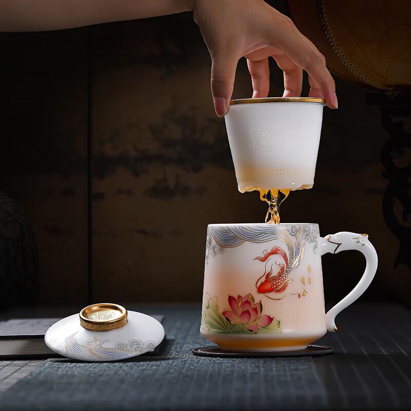 Ice Jade Ceramic Office Mug