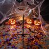 Decoração de Halloween Yousheng com Luz LED de 8 Modos com Controle Remoto, Tigela de Doces Fantasma com Suporte de Tripé, Porta-Doces Fantasma Fofo para a Frente