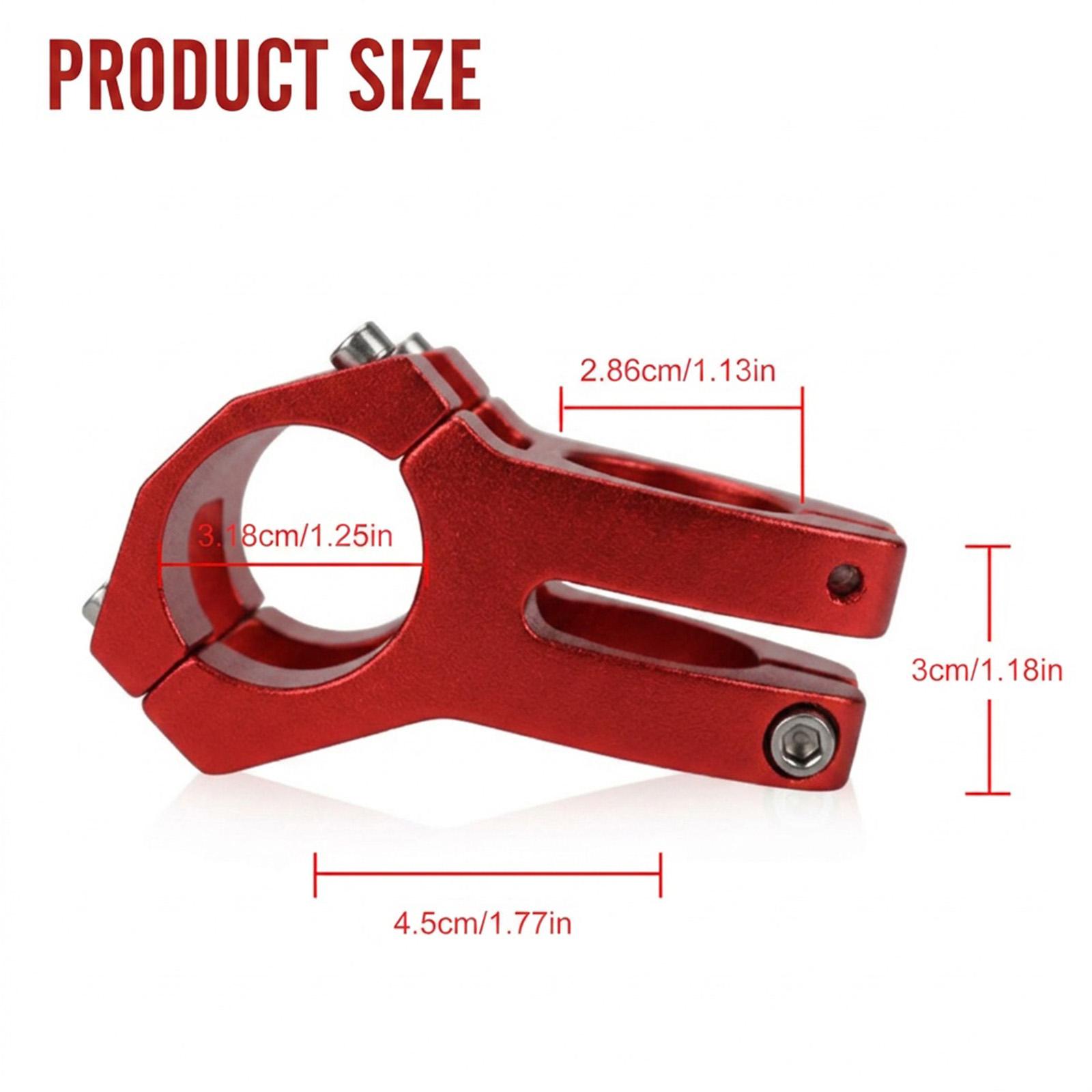 MTB Stem 31.8 Stem 45mm CNC Mountain Bike Stem Short Handlebar Stem Riser for Road Bike, Mountain Bike, BMX,Downhill,Gravel Bike