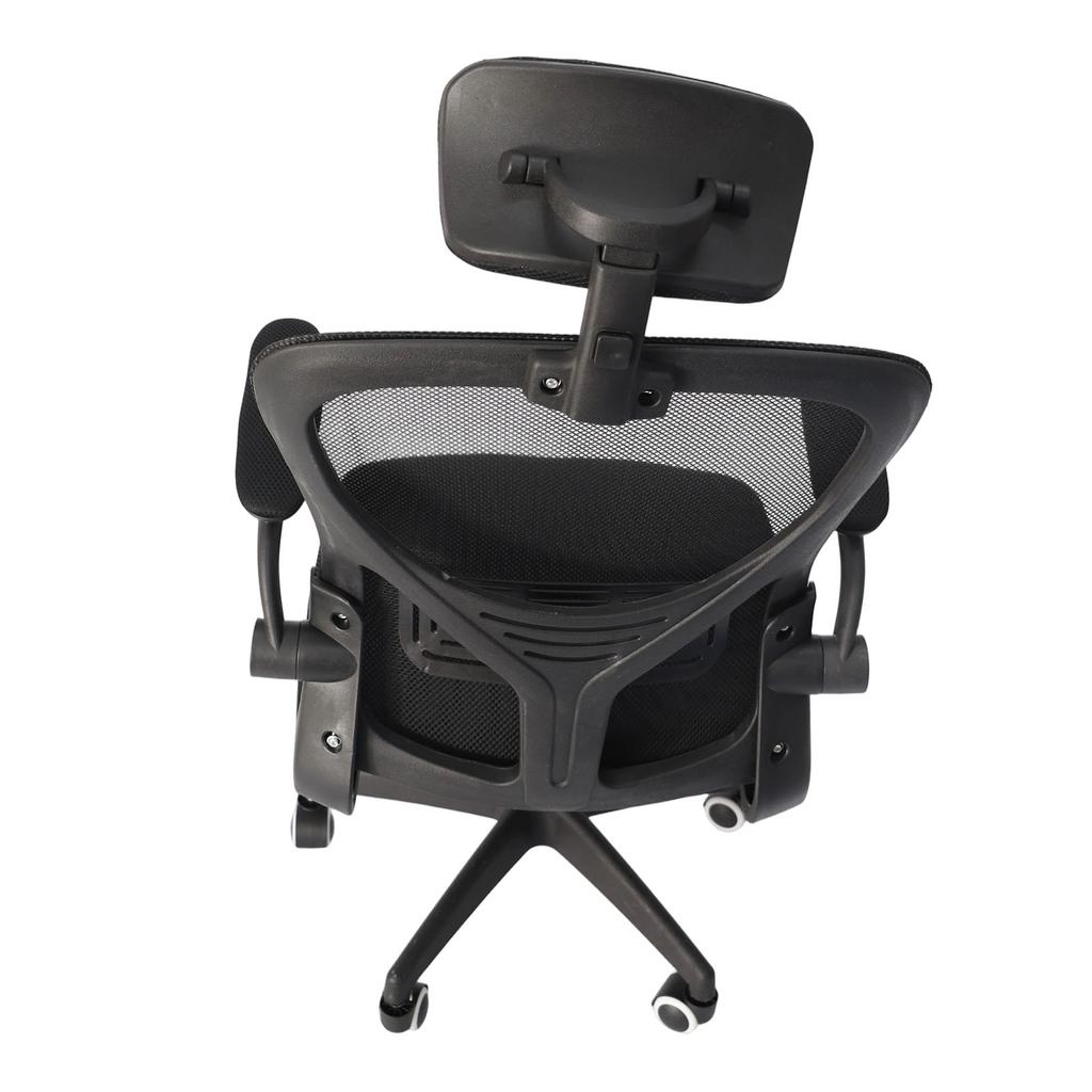 Office Chair Mesh High Back Desk Chair with Lumbar Support 3D Headrest 90 Degree Rotating Armrests Wheels Comfortable