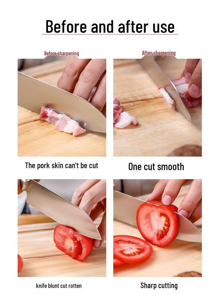 Fully Automatic Electric Knife Sharpener, Multifunctional High-Precision Grinding Wheel for Kitchen & Commercial Use