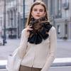 Winter Knitted Thick Women Scarf Tie-dyed Design Cashmere Shawls Lady Warm Wrap Short Tassel Scarves