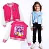 Jachetă de baseball casual cu mâneci lungi, cu imprimeu Rumi Zoey Mira, Cântăreață POP Anime Desene Animate Super Star pentru Fete