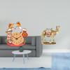 Clock And Camel Figurine Sculpture for Kids Bedroom Office Room Entrance Shelf Home Decor Resin