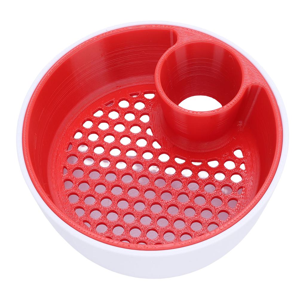 Dwukomorowa miska na pistacje z pojemnikiem na łupiny, drukowana 3D, 2 w 1, organizer na przekąski do serwowania orzechów, wbudowany kosz na śmieci