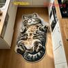 Imitation Cashmere Cat Floor Mat Thickened Water Absorbent Non-Slip Soft Rug for Bathroom Bedroom Front Door Decor