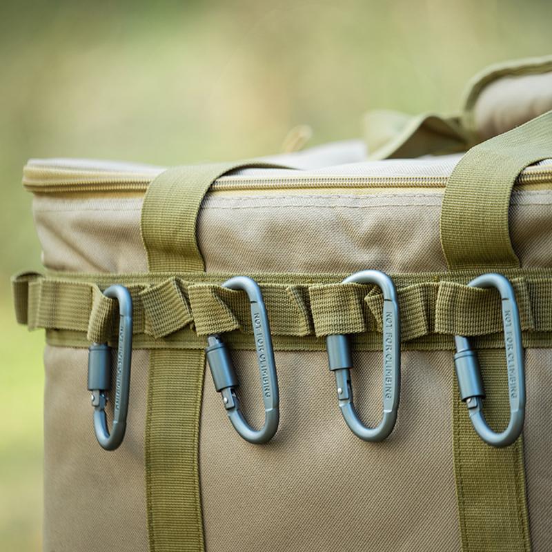 3pcs/6pcs/12ps Carabiner Set For Key Camping Survival EDC Outdoor Keychain Clip Alloy Aluminum Tactical Caribiner Hook Karabiner