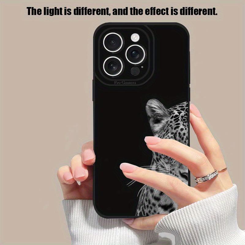 Fashion Leopard Print TPU Phone Case Suitable for iPhone 17 16 15 14 13 12 11 Pro/Max/Plus Anti Drop and Shockproof Back Cover