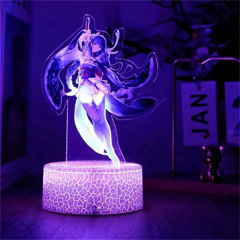 Led Cute Touch Lamp Anime Stitch Gaming Bedroom Decoration Usb Night Lights Kids Birthday Personalized Gift Aesthetic Room Decor