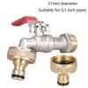 1inch BSPF Tap Connector 36*31mm Accessories Brass+Rubber Garden Adapter