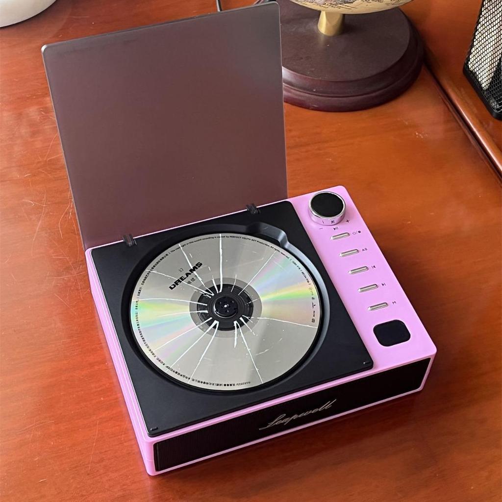 Rechargeable Bluetooth CD Player & Speaker - High-Quality Sound, All-in-One, Perfect Birthday Gift