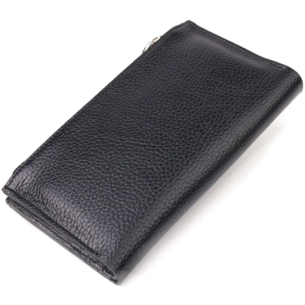 Dámská vertikální peněženka z pravé kůže CANPELLINI Wallet 21641 Black