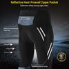 Riding Pants Men's Mountain Bike Pants with 3D Silicone Cushion Reflective Breathable Gradient Compression Riding Tights Cycling Pants M