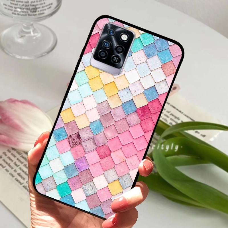 For Infinix Note 10 Plus Case Black Soft silicone TPU Back Cover For Infinix Note10 Pro NFC Phone Case Note 10 Pro Plus Bumper