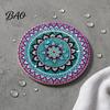 Furniture Protection Coaster 8PCS Coasters, Colorful Wood with Non-Slip Heat Insulation Multi-color Pack Waterproof Drink Holder, for Home Office