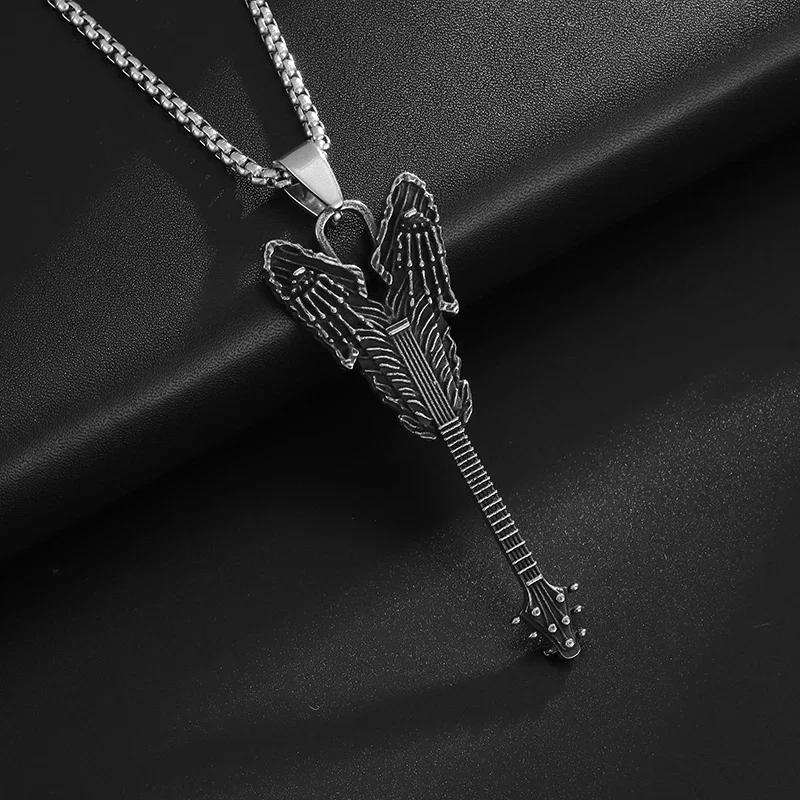 Retro Domineering Ouroboros Wrapped Around The Tree of Life Pendant Necklace Men's Personalized Punk Cool Casual Jewelry Gift