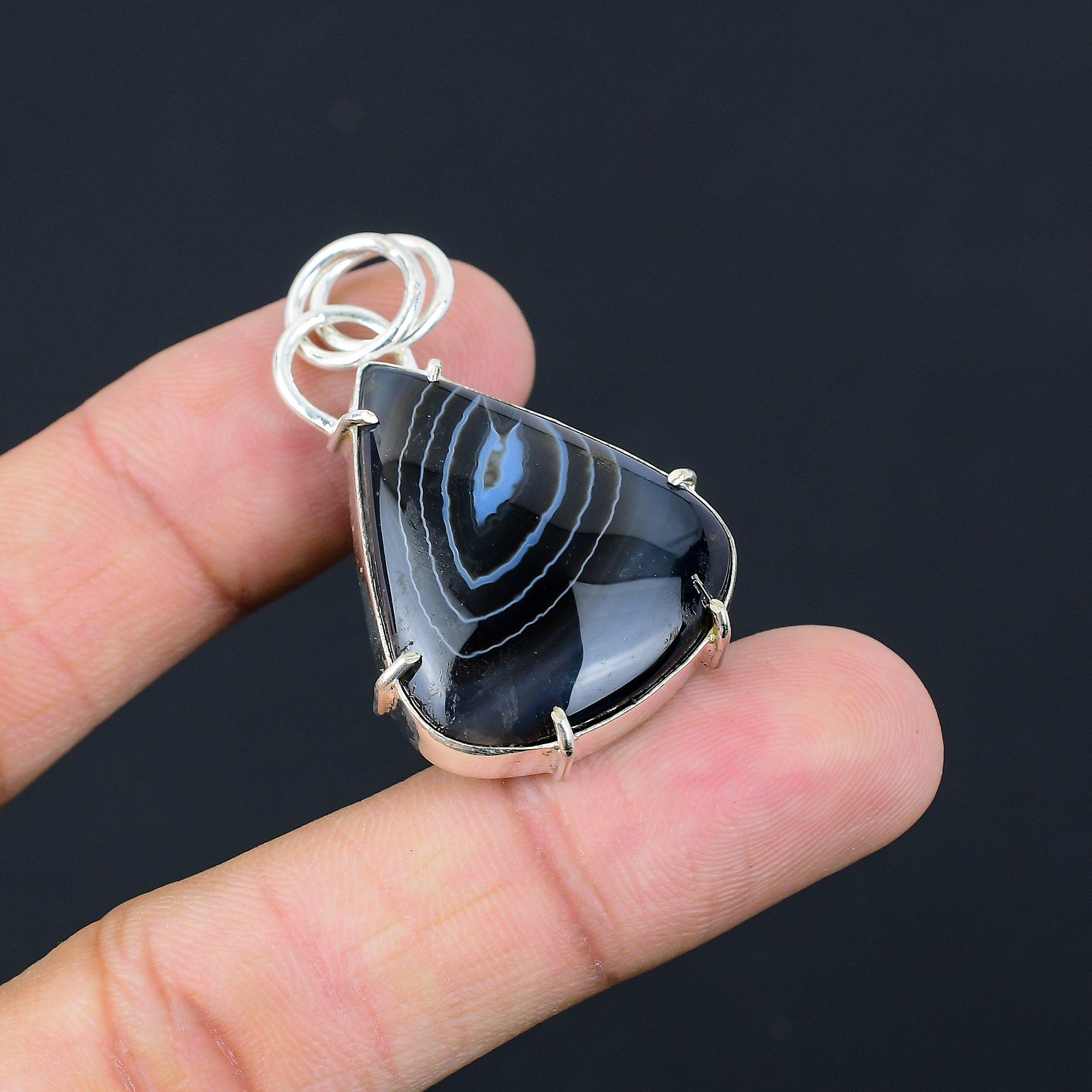 Friendship Day Deal Sterling Silver Sardonyx Gemstone Sister Anniversary Pendant