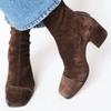 New Winter Fashion High Heel Suede Low Women's Boots