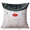 Sketch Hand-Painted Woman Portrait Cotton Linen Throw Pillow Case Fashion Girl Room Sofa Decoration Cushion Cover Cojines