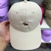 Women's Spring and Summer Korean Version Cute Cartoon Puppy Embroidered Soft Cotton Baseball Cap Couple's Baseball Cap Showing Small Face