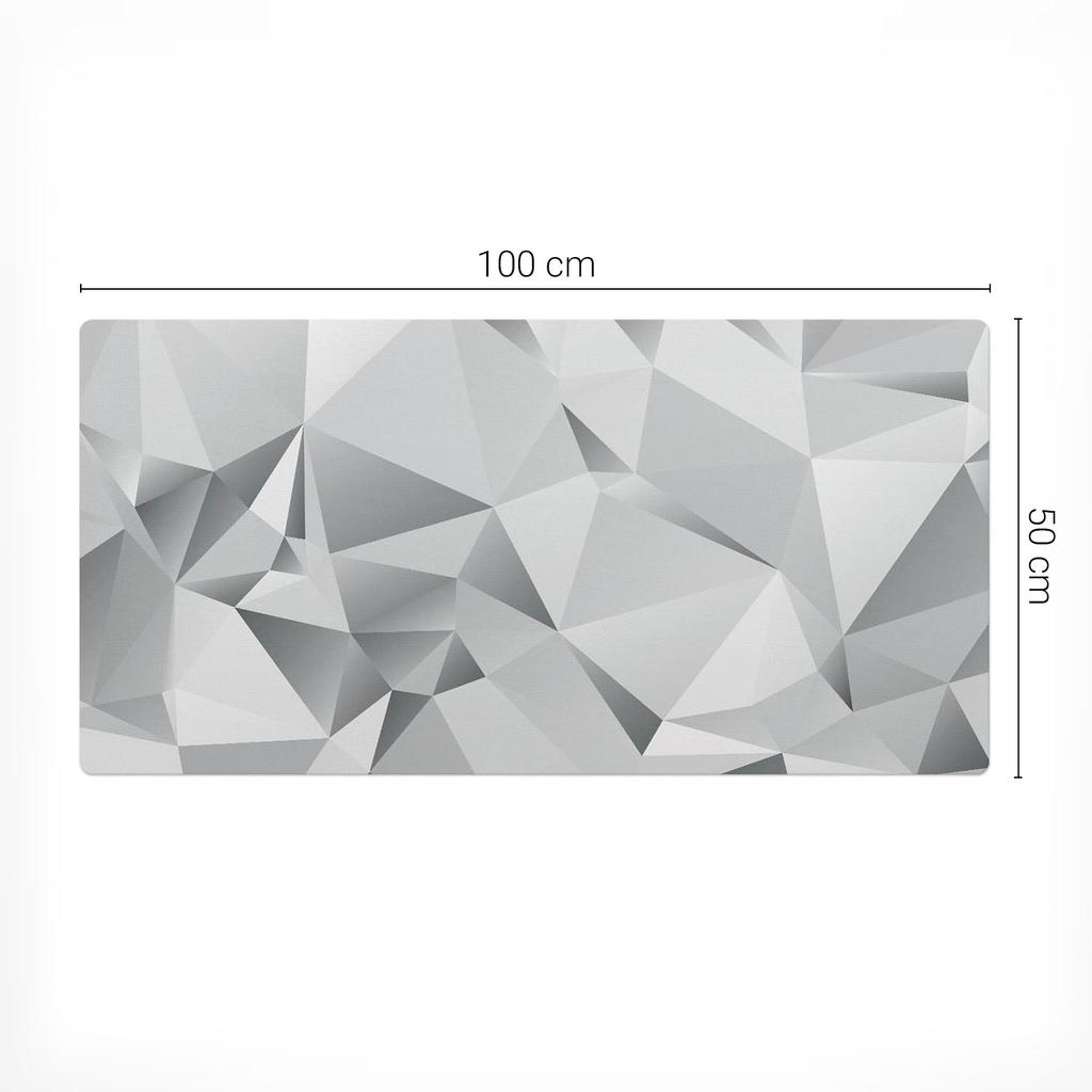 Protective Decorative Mat for Office Table Geometric Mosaic 100x50 cm