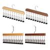 Trouser Clip Closet Organizer with 10/12 Clips Pants Scarves Skirts Belts Towels Underwear Heavy Duty Metal Frame Storage Rack